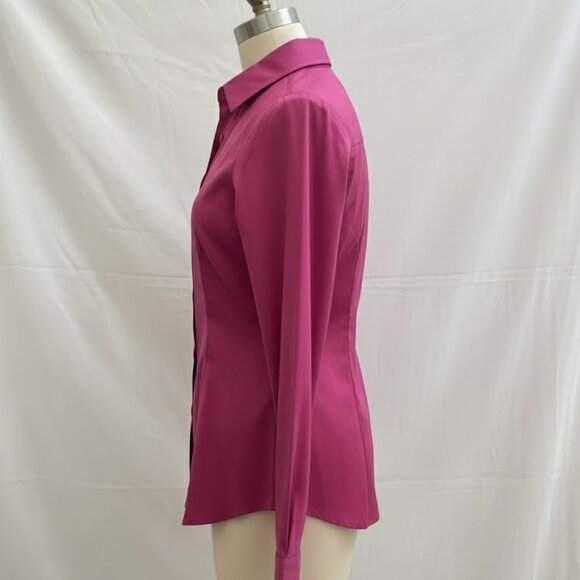 Coldwater Creek Magenta Button-Up Shirt XL Princess Seam - Picture 3 of 12